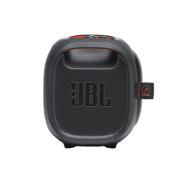JBL PartyBox On-The-Go - Black - Portable party speaker with built-in lights and wireless mic - Left image number null